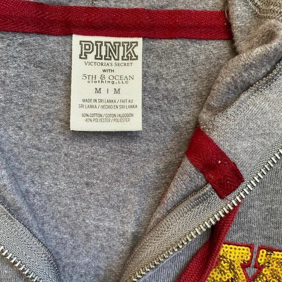 PINK Victoria’s Secret University of Minnesota half zip-up sweatshirt medium - Picture 2 of 5
